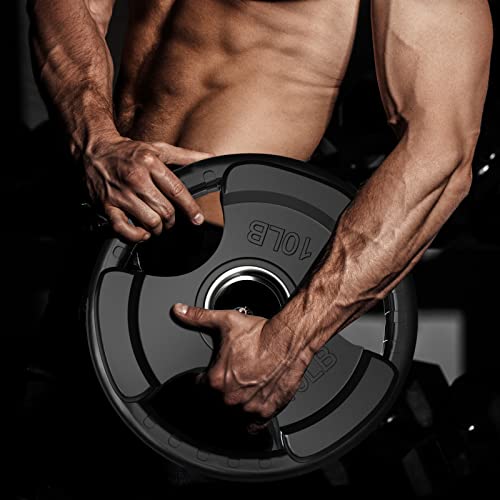 Olympic Rubber Grip Weight Plates (16 Count)