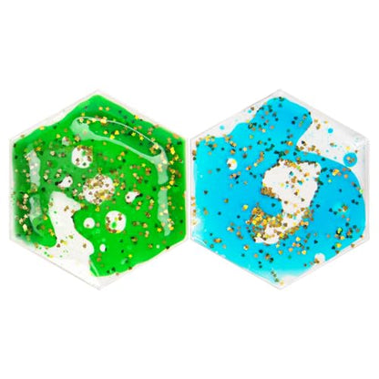 2 Pack Hexagon Liquid Tiles for Kids (2 Count)