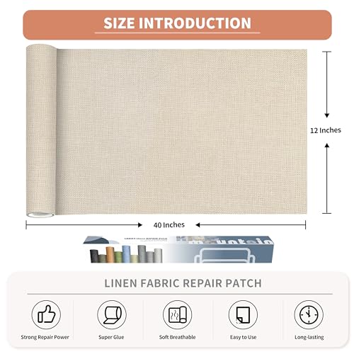 Coarse Linen Fabric Patches