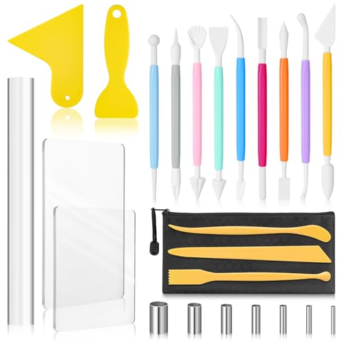 25 Pcs Polymer Clay Sculpting Tools Kit for Adults