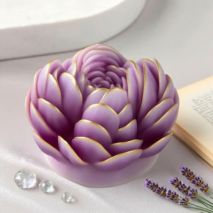 Heart Rose Cylinder Candle & Resin Mold