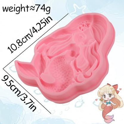 1 Pcs Mermaid Candy Fondant Mold