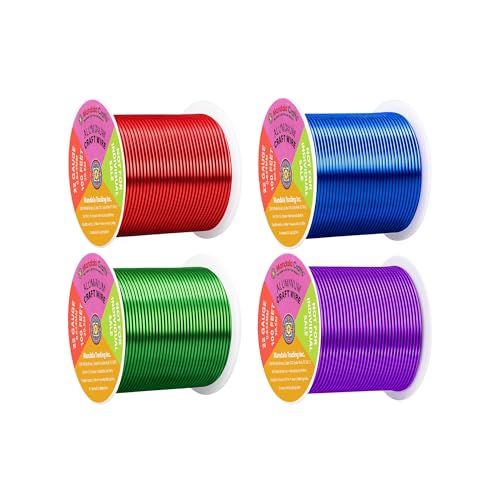 22 Gauge Rainbow Anodized Aluminum Craft Wire (400 Foot)