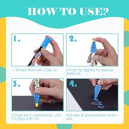 Extra Fine Tip Liquid Chalk Markers for Chalkboard