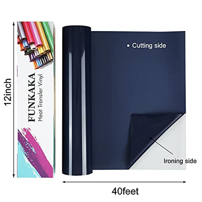 Navy Blue HTV Heat Transfer Vinyl Rolls