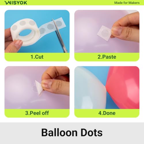 Clear Glue Points Dots for Balloons (600 Count)