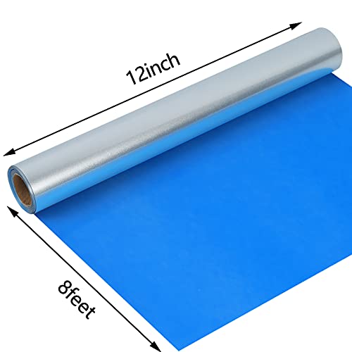 Heat Transfer Vinyl Shiny Silver Iron on Vinyl (8 Foot)