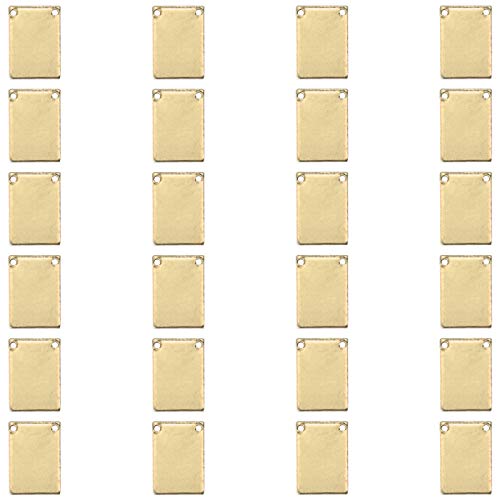 Premium Metal Stamping Rectangle Blanks for Metal Stamping and Jewelry Making (24 Count)