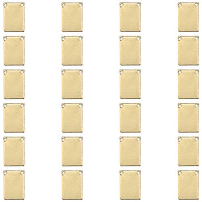 Premium Metal Stamping Rectangle Blanks for Metal Stamping and Jewelry Making (24 Count)