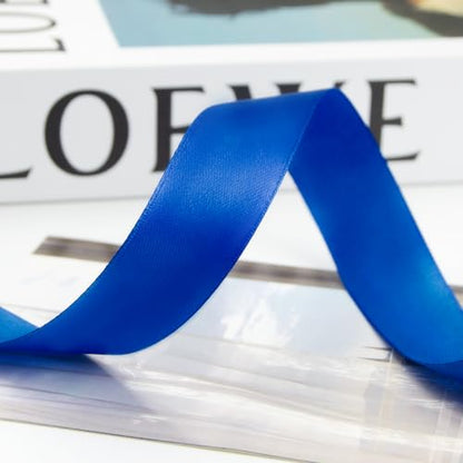 1 Inch 100 Yards Satin Ribbon Royal Blue (300 Foot)