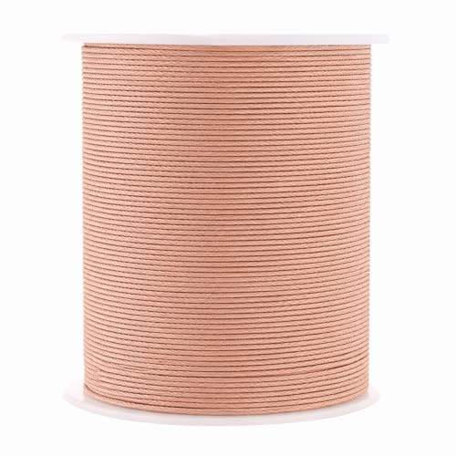 0.5mm Blush Waxed Cord
