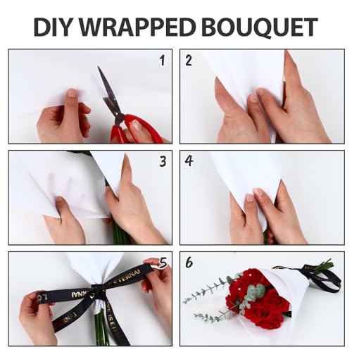 20 Sheets Flower Waterproof Wrapping Paper (20 Count)