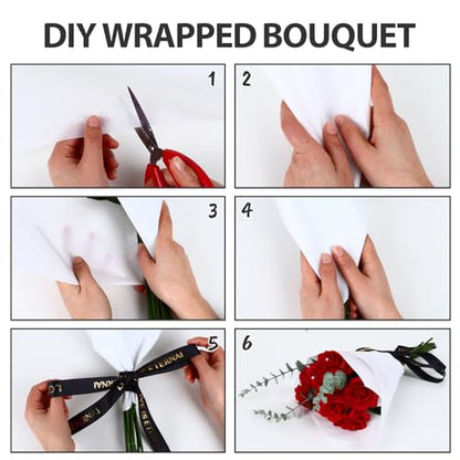 20 Sheets Flower Waterproof Wrapping Paper (20 Count)