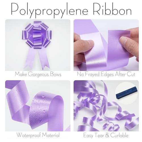 2.5 Inch Lavender Polypropylene Ribbon