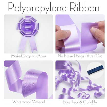 2.5 Inch Lavender Polypropylene Ribbon
