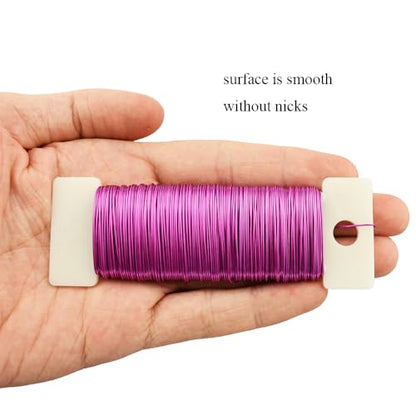 26Gauge Pink Metal Floral Wire