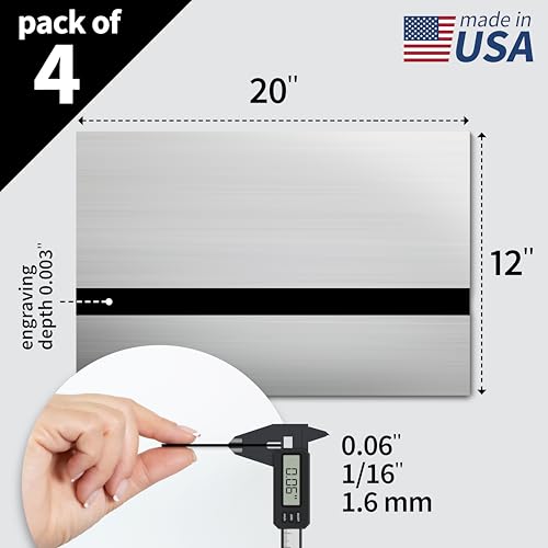 Metallic Looking Acrylic Sheet (4 Count)