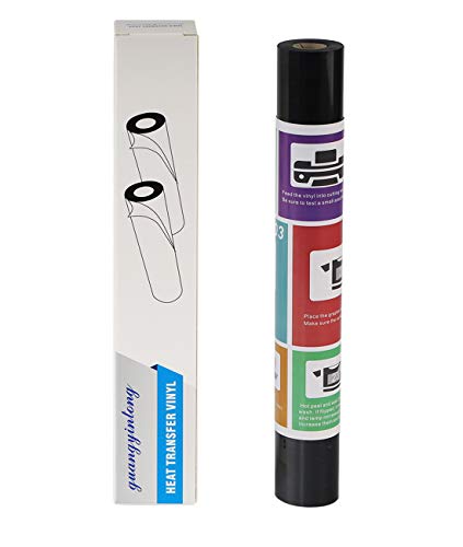Black Heat Transfer Vinyl HTV Rolls (8 Foot)