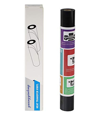 Black Heat Transfer Vinyl HTV Rolls (8 Foot)