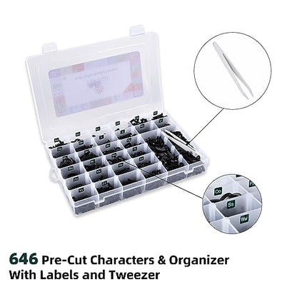 Felt Letter Board Letters (504 Count)