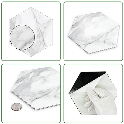 45 Sheet Hexagon Peel and Stick Backsplash (10 Sq Ft)