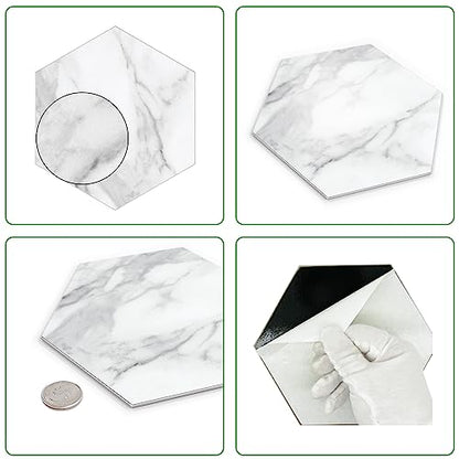 45 Sheet Hexagon Peel and Stick Backsplash (10 Sq Ft)