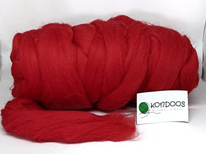 Colored Natural Wool roving (16 Ounce)