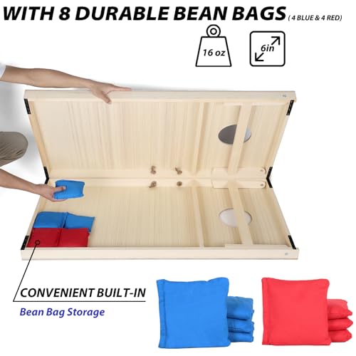 Cornhole Set 4'x2' Corn Hole Boards Set Regulation Size Wood