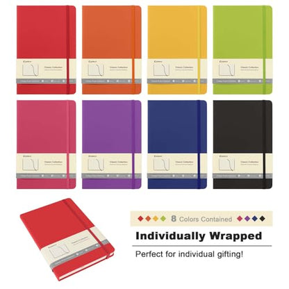 8 Pack Lined Journal Notebooks for Work (8 Count)