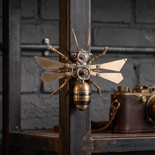 3D Metal Puzzle Mechanical Model Kit Steampunk Bee Insect 150+ Parts 2
