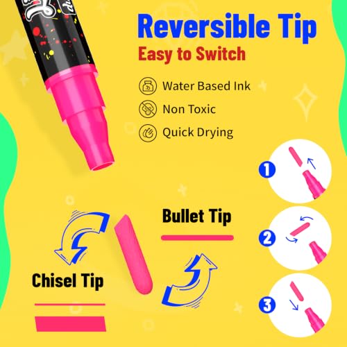 Chalk Board Marker Pens for Blackboard (8 Count)