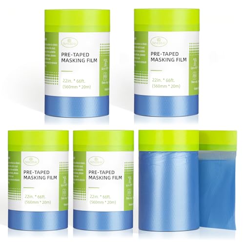 Pre Taped Masking Film for Painting (5 Count)