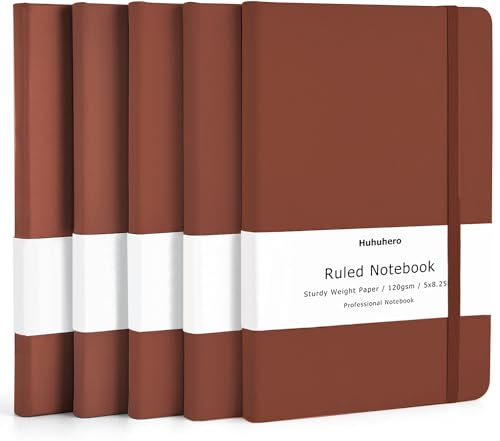 5 Pack Lined Notebook Journals (5 Count)