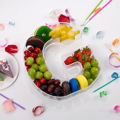 11" Clear Acrylic Letter & Number Charcuterie Tray