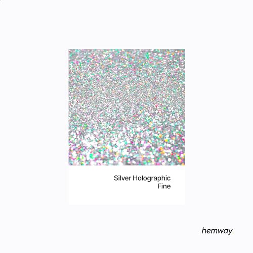 Resin Glitter Silver Holographic 100g Fine (3.5274 Ounce)
