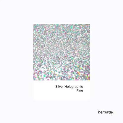 Resin Glitter Silver Holographic 100g Fine (3.5274 Ounce)