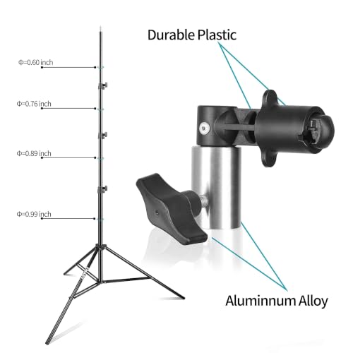 8.5FT Light Stand with Photography Reflector Holder Disc Clip