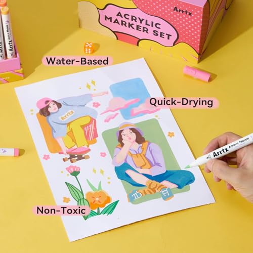 120 Colors Markers Paint Pens
