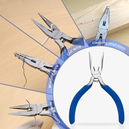 5" Mini Needle Nose Pliers (5 Count)