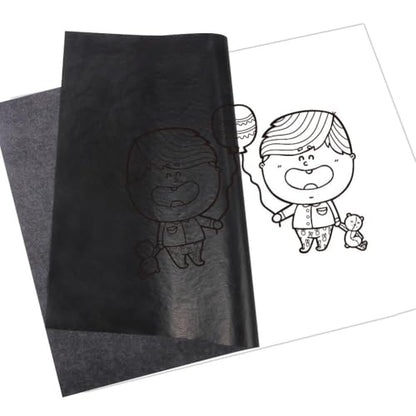100 Sheets Black Carbon Transfer Tracing Paper for Wood (100 Count)