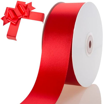1-1/2 Inch Red Ribbon 50Yards – Perfect for Gift Wrapping
