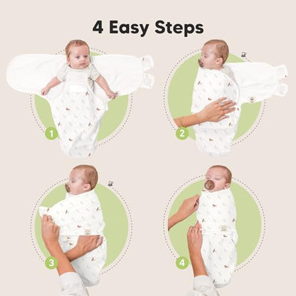 Newborn Swaddles with Zippers (3 Count)