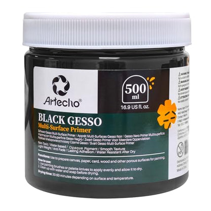 Black Gesso 16.9oz (16.9 Fl Oz)