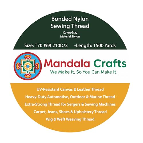 Size 69 210D T70 Gray Bonded Nylon Thread (4500 Foot)