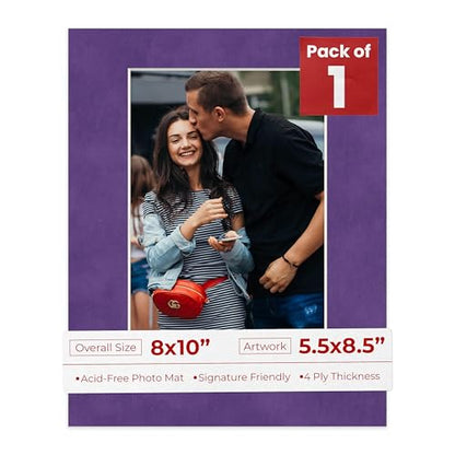 8x10 Mat Bevel Cut for 5.5x8.5 Photos