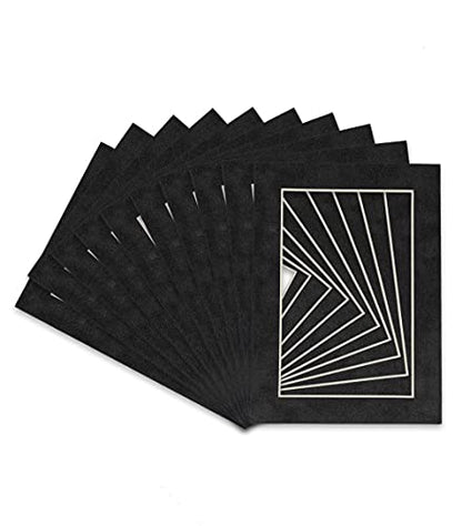 Pack of 25 Acid Free 8.5x11 Mats Bevel Cut for 7x9 Photos (25 Count)