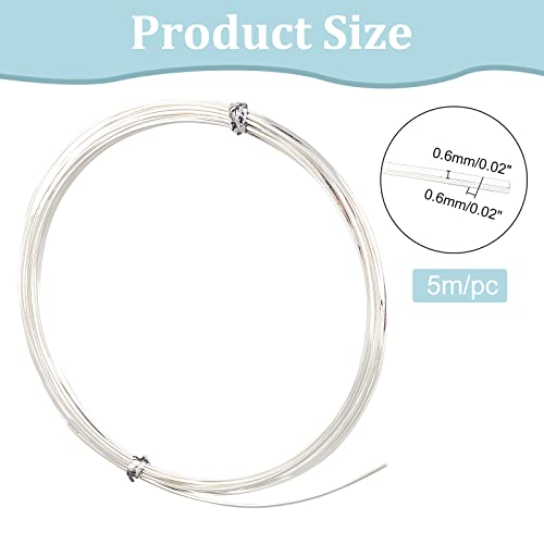 23 Gauge 16 Feet Silver Square Copper Wire