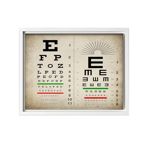 Vintage Eye Chart Canvas