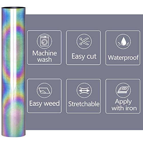 Reflective Rainbow HTV Roll (10 Foot)