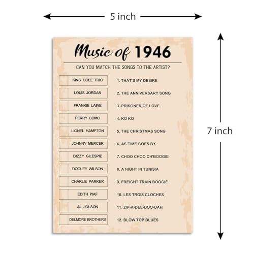 80th Birthday Party Games (31 Count)
